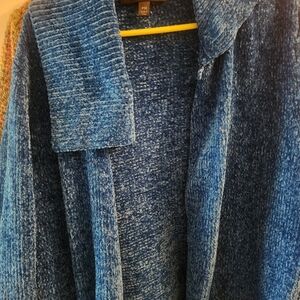 Antthony Blue Textured Blazer